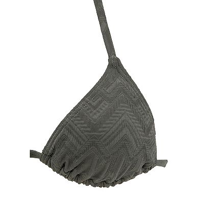 Lascana Women's Textured Triangle Bikini Top