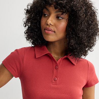 Juniors' SO® Slim Fit Polo Tee