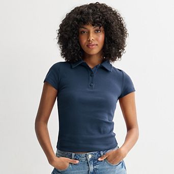 Juniors' SO® Slim Fit Polo Tee