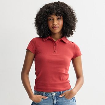 Juniors' SO® Slim Fit Polo Tee