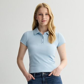 Juniors' SO® Slim Fit Polo Tee