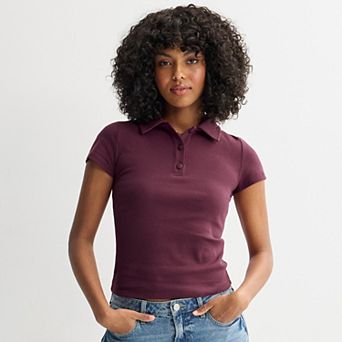 Juniors' SO® Slim Fit Polo Tee