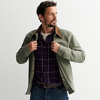Big & Tall Sonoma Goods For Life® Corduroy Collar Workwear Jacket