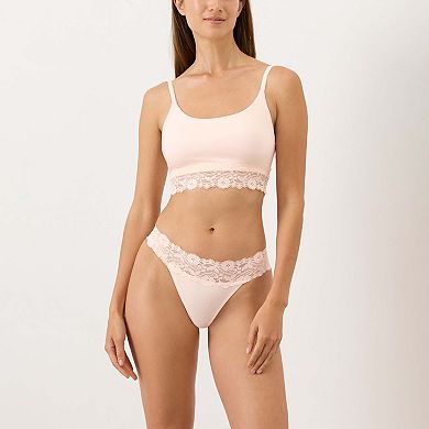 Lace Waist Thong 3-Pack