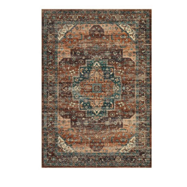 8x10FT Oriental Medallion Area Rug TPR Backing Non Slip for Living