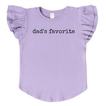 Dad's Favorite Typewriter - Flutter Sleeve Graphic T-Shirt