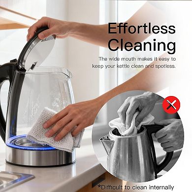 1.8L Electric Kettle - Fast Boil, Auto Shut-Off, Boil-Dry Protection, (1.8L)