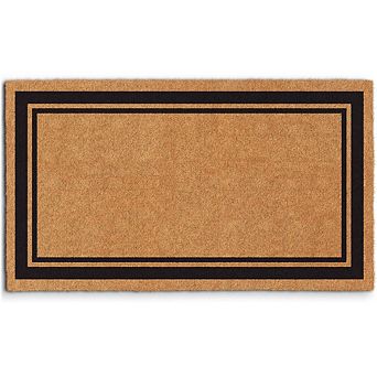 Great Ambitions Coco Coir Front Door Mat, 17x30" Non-Slip Welcome Mat with Border