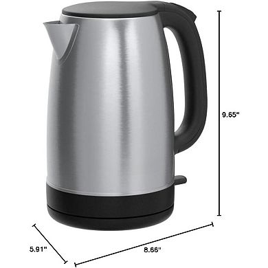 Smart 1.7L Electric Kettle 1500W Fast Boil, Auto Shut-Off & BPA-Free! Perfect for Tea & Quick Meal