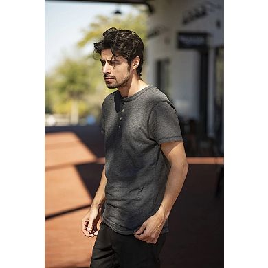 Men's Legendary Whitetails Maverick Slub Henley Short Sleeve Shirt