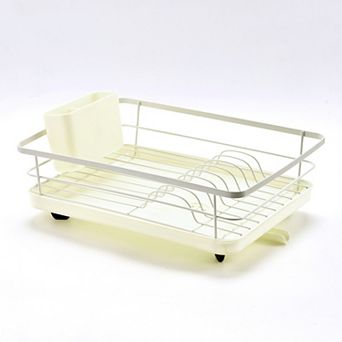 Sweet Home Collection 3 pc Multi-Functional Dish Drying Rack with Drain Board & Utensil Holder