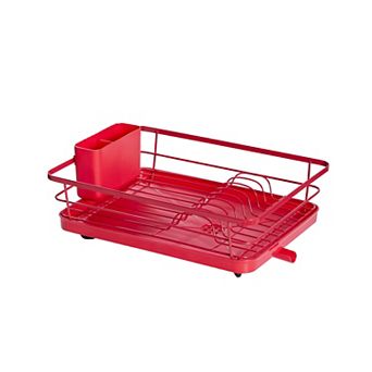 Sweet Home Collection 3 pc Multi-Functional Dish Drying Rack with Drain Board & Utensil Holder