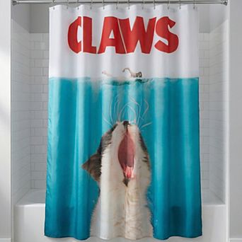 Cute Animal Print Shower Curtain, Waterproof Fabric Bath Shower Curtain Sets with 12 Plastic Hooks