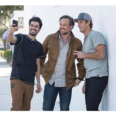 Men's Legendary Whitetails Poplin Short Sleeve Button Up Shirt