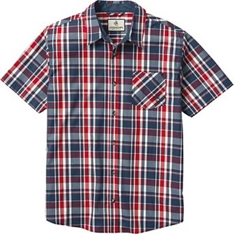 Men's Legendary Whitetails Poplin Short Sleeve Button Up Shirt