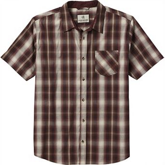 Men's Legendary Whitetails Poplin Short Sleeve Button Up Shirt