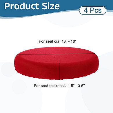 4 Pcs Stool Covers Washable Dustproof with Elastic