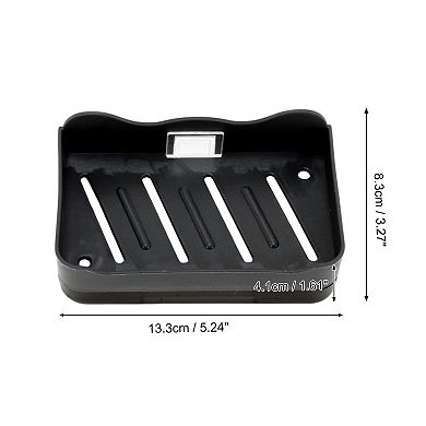 1 Pc Double-layer Drain Soap Dish for Bathroom with Suction Cup Holder