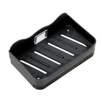 1 pc Double-layer Drain Soap Dish for Bathroom with Suction Cup Holder