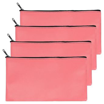 4 pc Money Bag Bank Security Money Pouch Receipt Holder