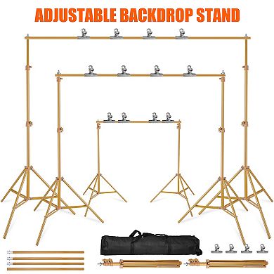 6.5×10ft Photography Backdrop Stand Adjustable Studio Support Set