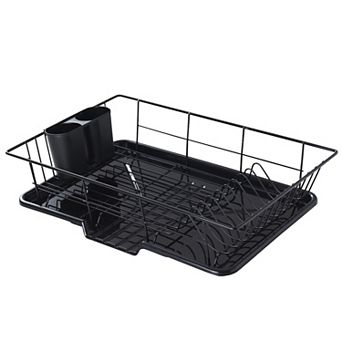 Sweet Home Collection Steel 3 pc Large Dish Drainer