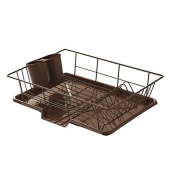 Sweet Home Collection Steel 3 pc Large Dish Drainer