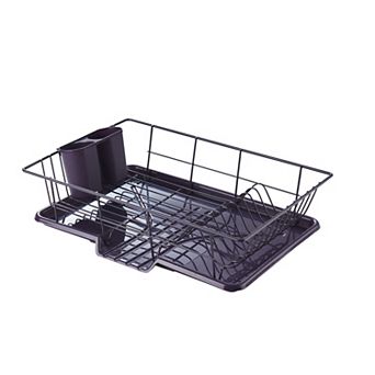 Sweet Home Collection Steel 3 pc Large Dish Drainer