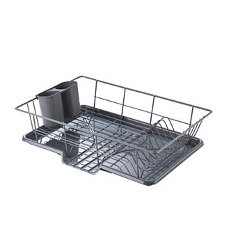 Sweet Home Collection Steel 3 pc Large Dish Drainer