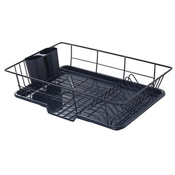 Sweet Home Collection Steel 3 pc Large Dish Drainer