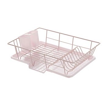 Sweet Home Collection Steel 3 pc Large Dish Drainer