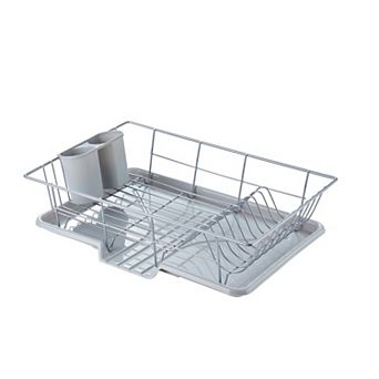 Sweet Home Collection Steel 3 pc Large Dish Drainer