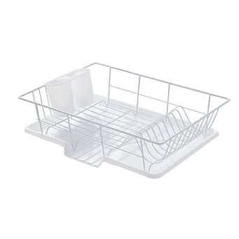 Sweet Home Collection Steel 3 pc Large Dish Drainer