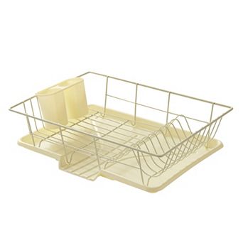 Sweet Home Collection Steel 3 pc Large Dish Drainer