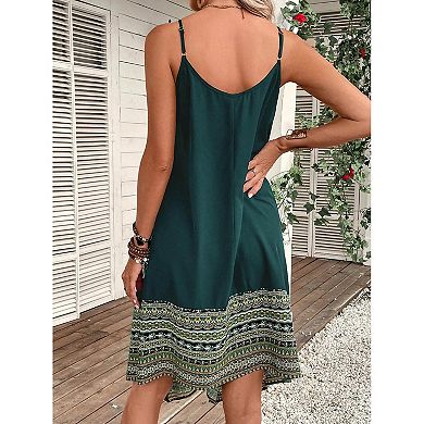 Women's Summer Sleeveless Maxi Dresses Spaghetti Strap Long Dress Casual Beach Sundresses