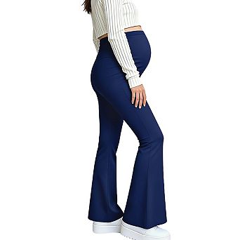 Women's Maternity High Waist Long Pants Stretchy Waist Soft Flowing Casual Trouser
