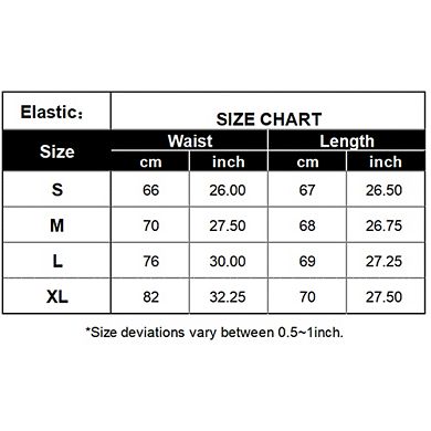 Women's Mid-Length Pencil Skirt Elastic Waistband Casual Work Office with Front Pockets