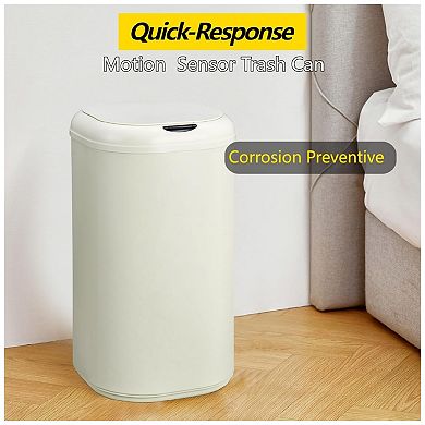 8 Gallon Stainless Steel Sensor Trash Can, Automatic Motion Sensor Kitchen Bathroom Garbage Bin