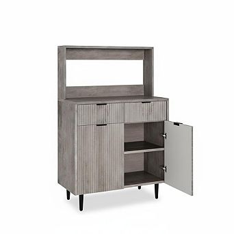 Sideboard Buffet Cabinet with Storage and Hook, Coffee Bar with Adjustable Shelves