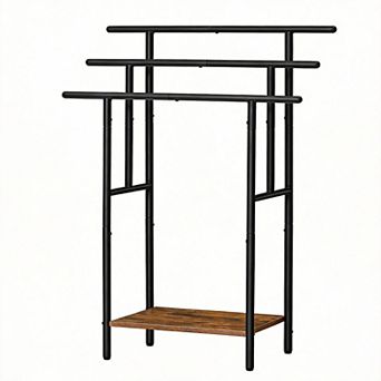 39.4"Freestanding 3 tier Multipurpose Towel Rack with Shelf