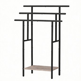 39.4"Freestanding 3 tier Multipurpose Towel Rack with Shelf