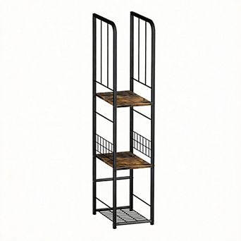 3 tier Slim Freestanding Towel Rack with Shelf