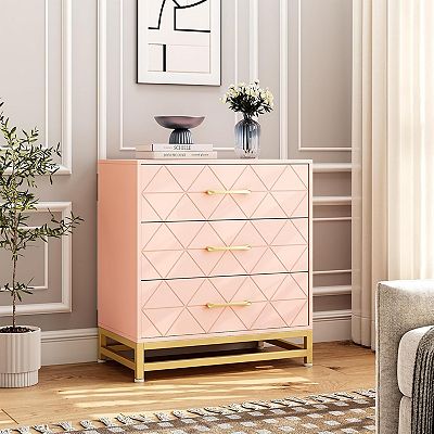 3 Drawer Dresser, Wood Chest Drawers with Storage for Closet, Bedroom,  Drawers Dresser Modern