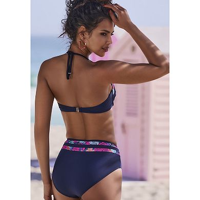 Lascana Women's Gathered Detail Bandeau Bikini Top