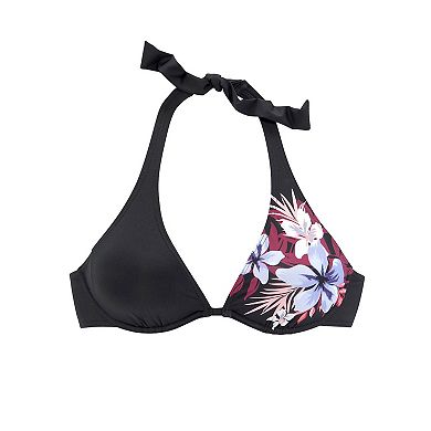 Lascana Women's Floral Print Underwire Bikini Top