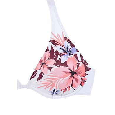 Lascana Women's Floral Print Underwire Bikini Top