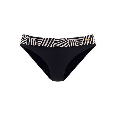 Lascana Women's Geometric Print Fold Over Bikini Bottom