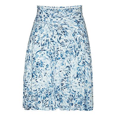 Lascana Women's Floral Flared Skirt
