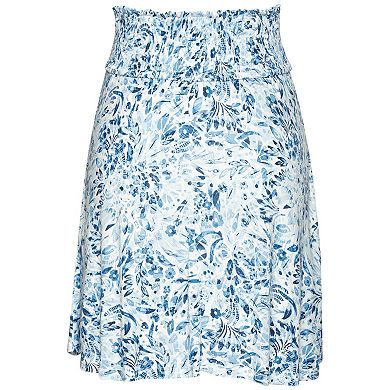 Lascana Women's Floral Flared Skirt