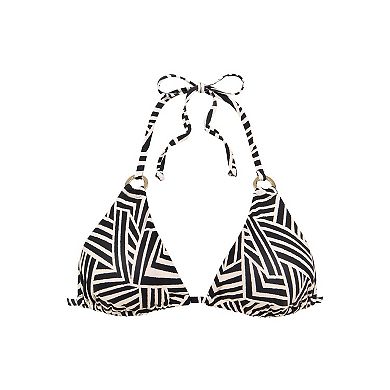 Lascana Women's Geometric Print Triangle Bikini Top
